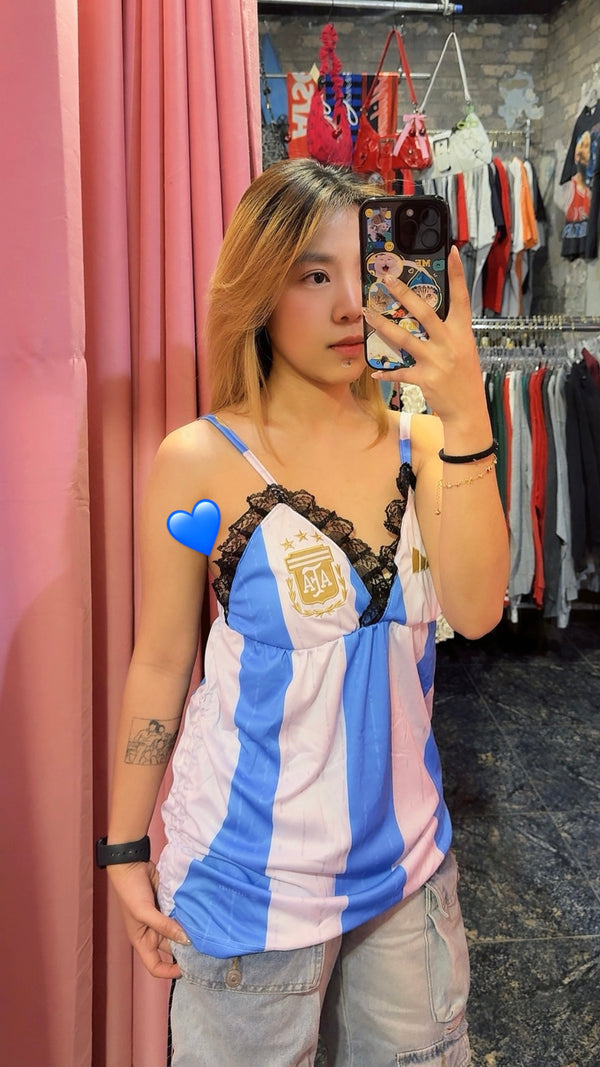 Reworked Argentina soccer jersey