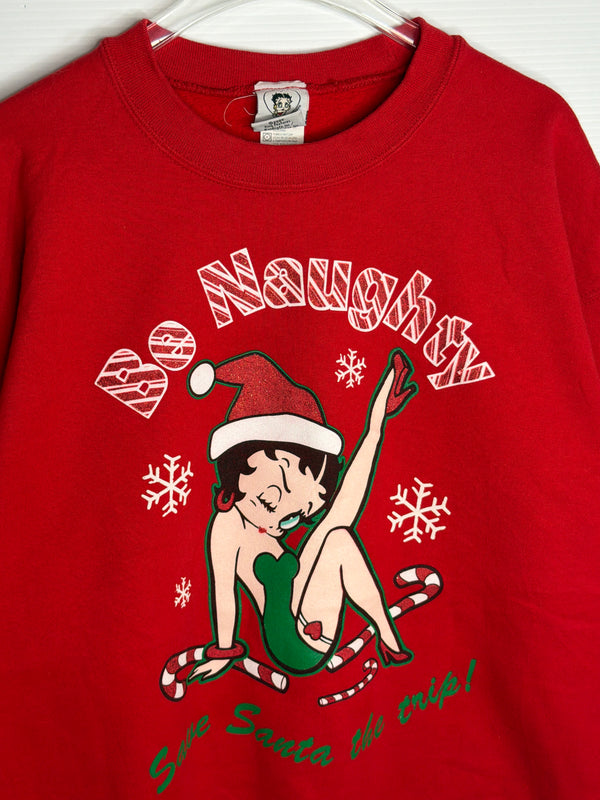 VINTAGE BETTY BOOP CHRISTMAS SWEATER L
