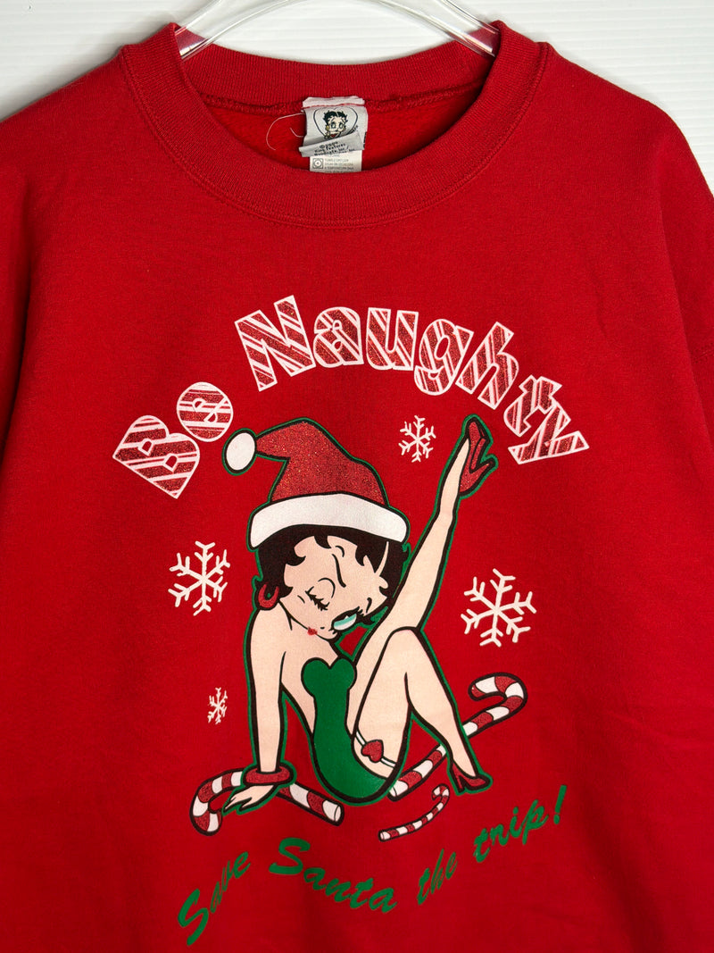 VINTAGE BETTY BOOP CHRISTMAS SWEATER L