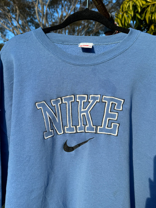 VINTAGE NIKE SPELLOUT SWEATER XL