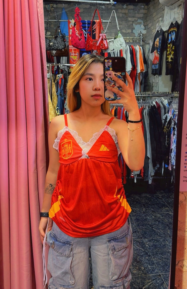 Reworked Spain soccer jersey