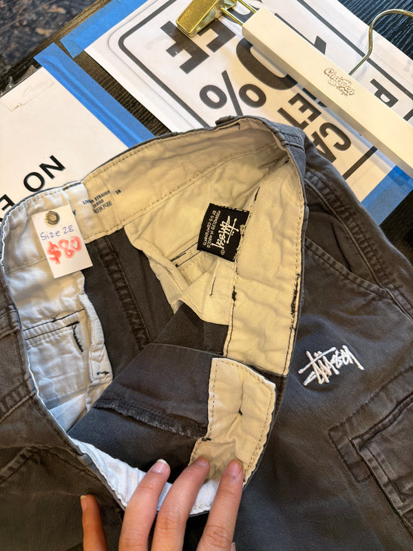 VINTAGE STUSSY CARGO SHORTS 28