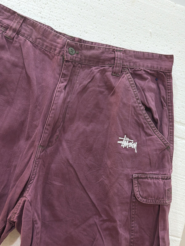 VINTAGE STUSSY CARGO SHORTS 34