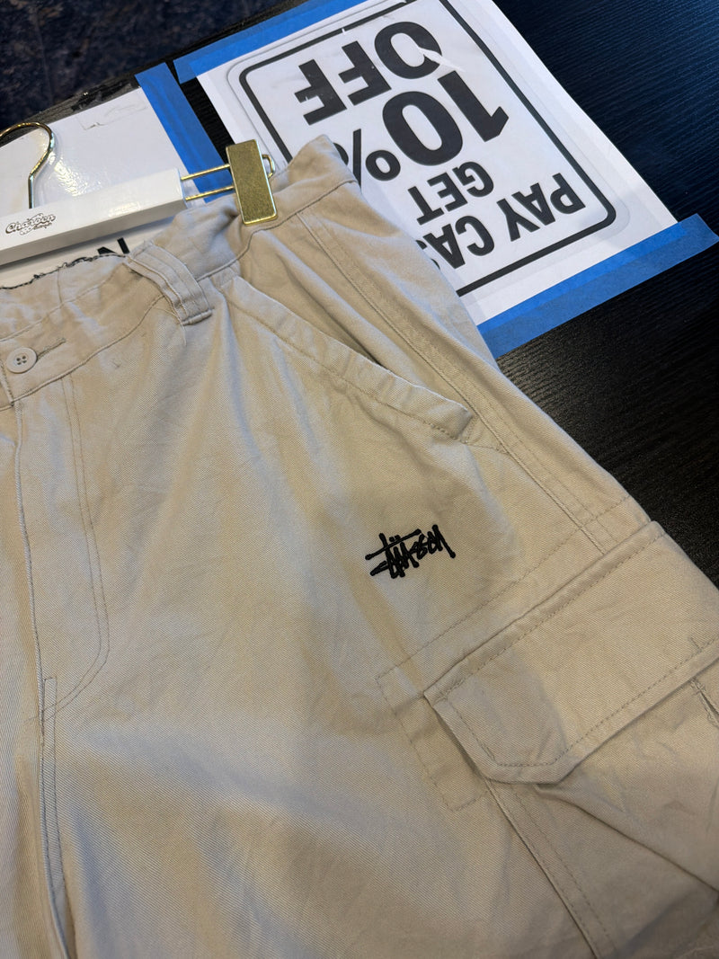 VINTAGE STUSSY CARGO SHORTS 35