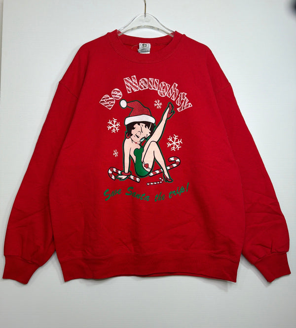 VINTAGE BETTY BOOP CHRISTMAS SWEATER L