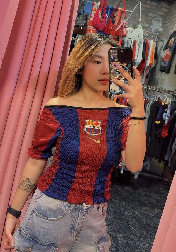 Reworked Barcelona soccer jersey