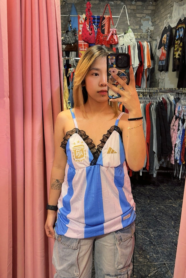 Reworked Argentina soccer jersey