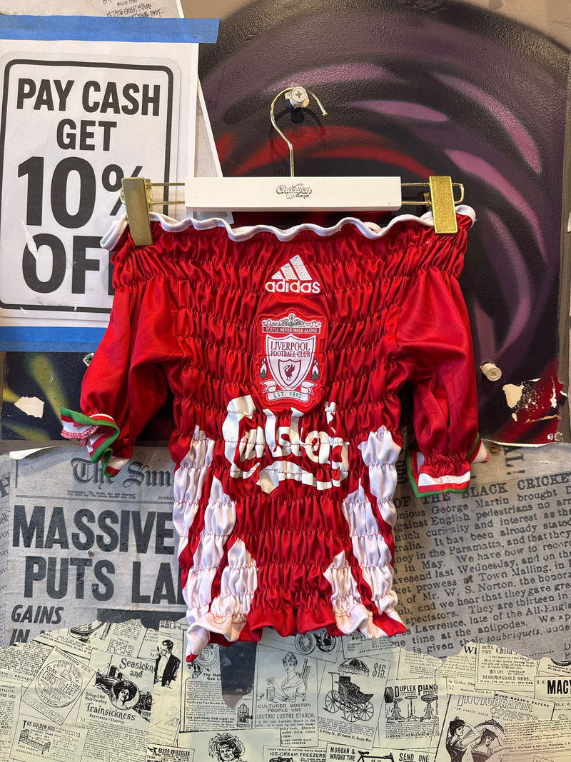 Reworked Liverpool soccer jersey
