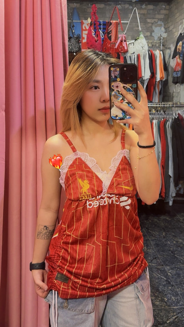 Reworked Liverpool soccer jersey
