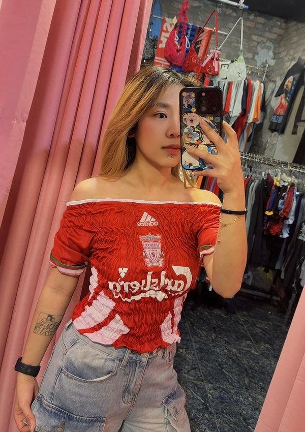 Reworked Liverpool soccer jersey