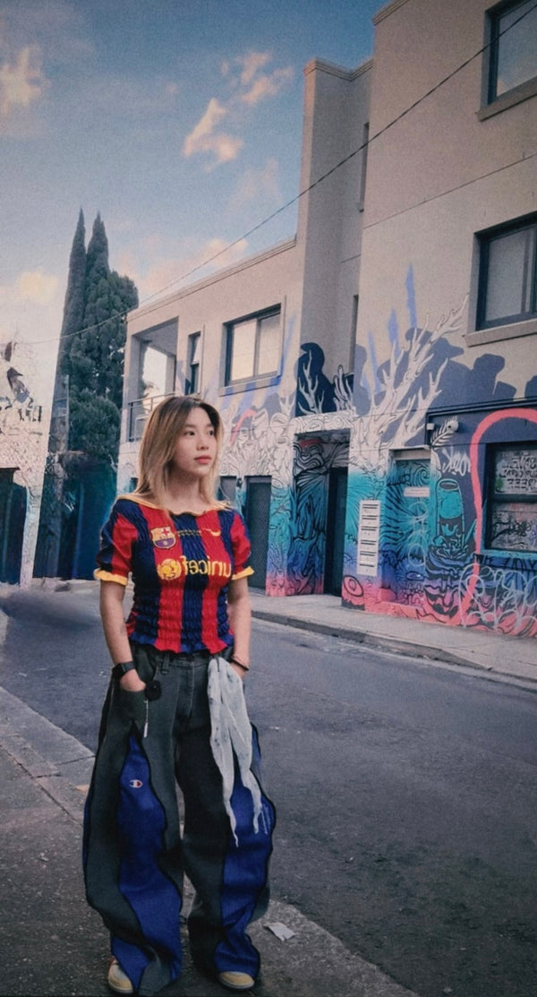 Reworked Barcelona soccer jersey