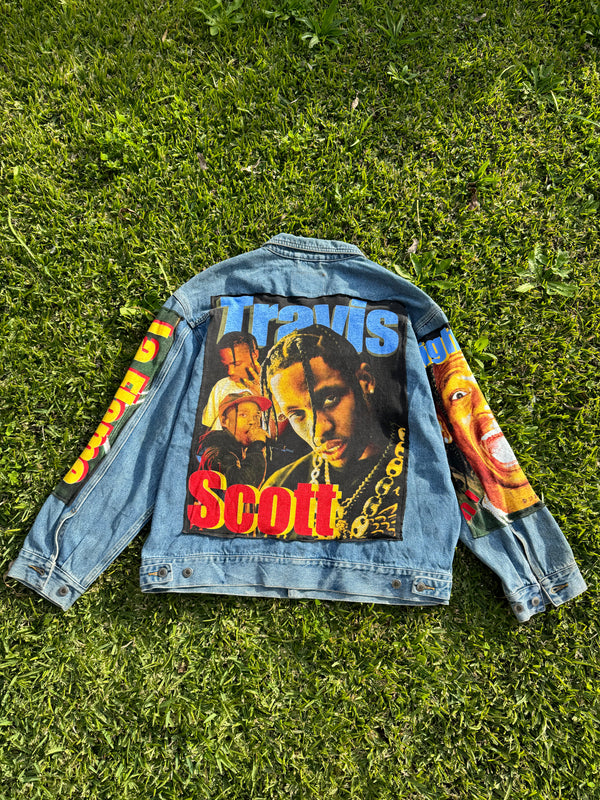 VINTAGE TRAVIS SCOTT CUSTOM JACKET XL