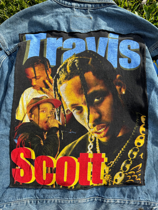 VINTAGE TRAVIS SCOTT CUSTOM JACKET XL