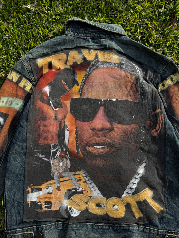 VINTAGE TRAVIS SCOTT CUSTOM JACKET M