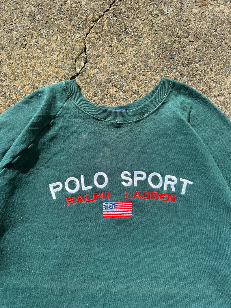 VINTAGE POLO SWEATER L