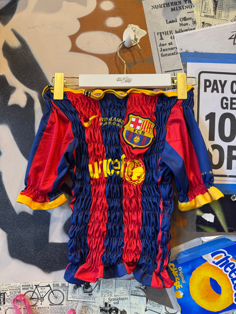Reworked Barcelona soccer jersey