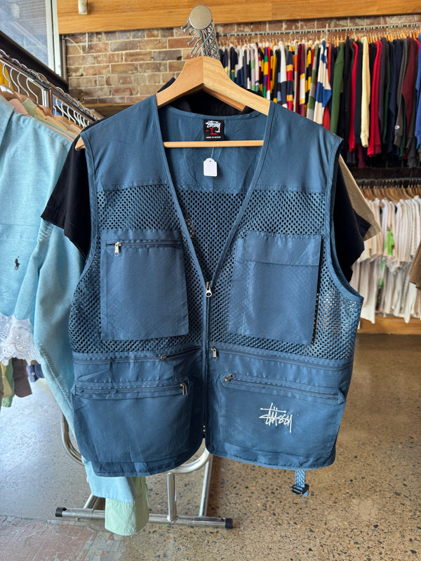 VINTAGE STUSSY VEST L