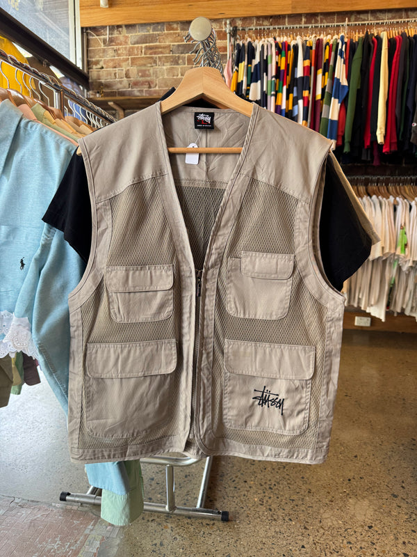 VINTAGE STUSSY VEST L