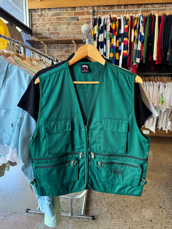 VINTAGE STUSSY VEST L