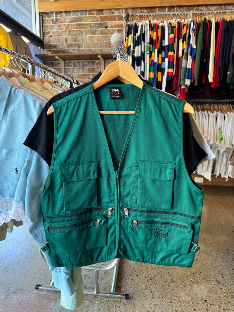 VINTAGE STUSSY VEST L