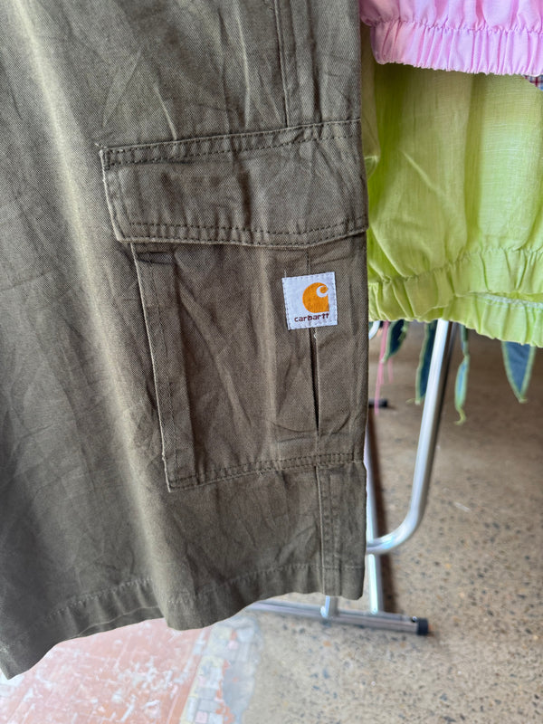 VINTAGE CARHARTT CARGO SHORTS 34