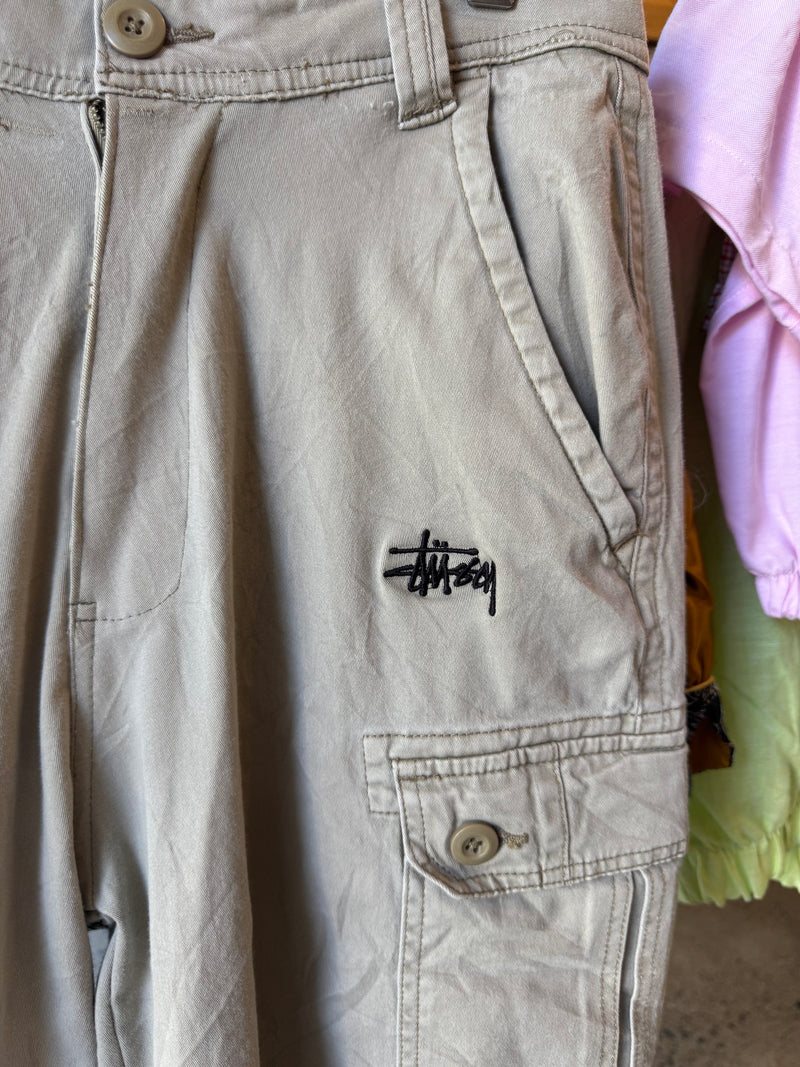 VINTAGE STUSSY CARGO SHORTS 30